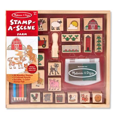 Stempelki Melissa and Doug - zestaw Farma 