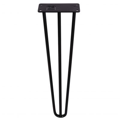 Metalowa noga do mebli TP45 cm czarna hairpin legs
