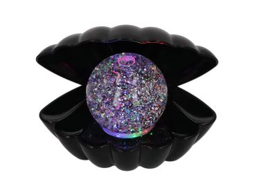 Lampka dekoracyjna Muszla z brokatową kulą