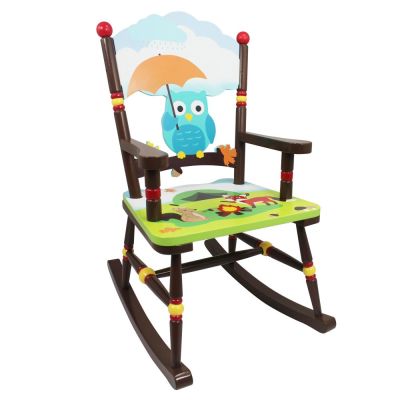 Fotel krzesło na biegunach dla dzieci Zaczarowany Las 
