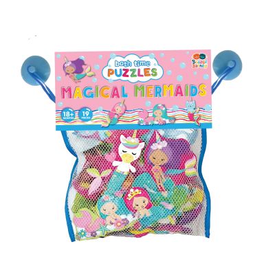 Puzzle do kąpieli naklejki z syrenkami
