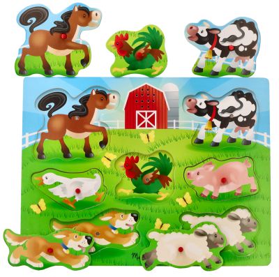 Puzzle dźwiękowe dla dziecka Zwierzęta z farmy