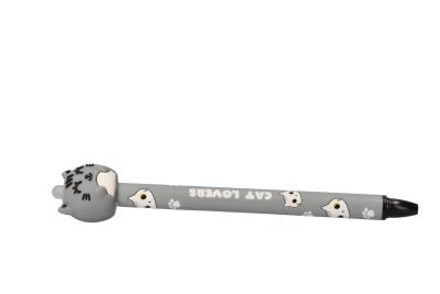 Szary kot 3D długopis zmazywalny 0.5mm