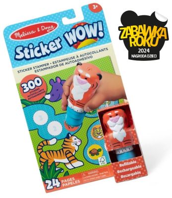 Sticker WOW! Stempelki z naklejkami tygrysek