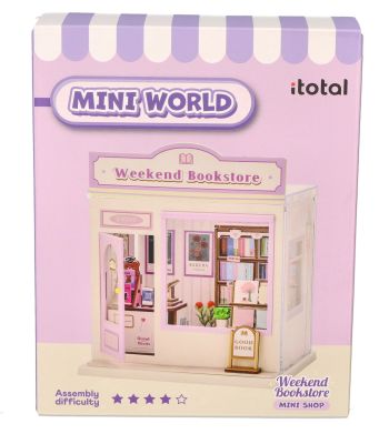 Miniaturowa księgarnia makieta do samodzielnego składania