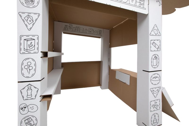 Stragan tekturowy do kolorowania