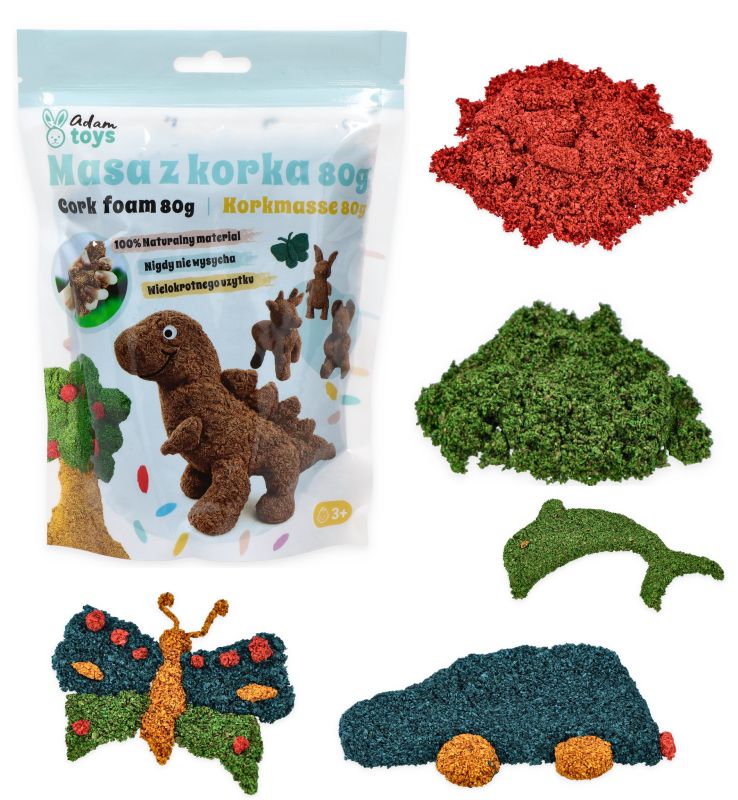 Sensoryczna masa korkowa Adam Toys różne kolory