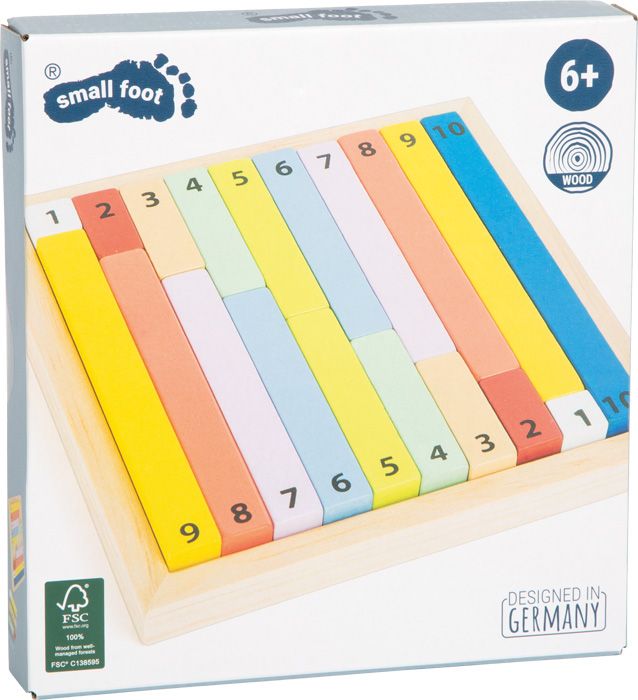 Drewniane klocki do nauki liczenia 