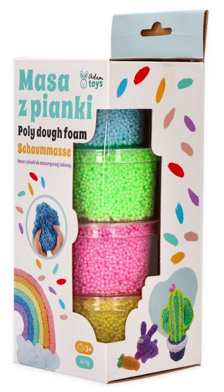 Masa piankowa kuleczkowa Adam Toys Neonowe