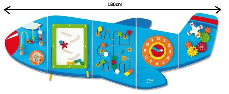 Układanka duży panel ścienny samolot