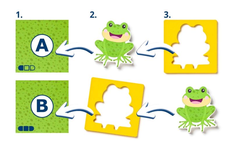 Zwierzęce Wzory – Drewniana układanka edukacyjna