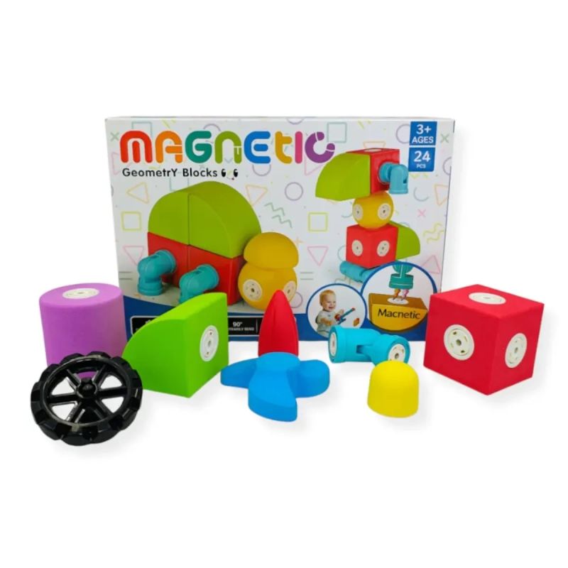 Magnetyczne klocki piankowe Tong LE, 24 el. 3+