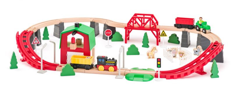 Drewniana kolejka Życie na farmie