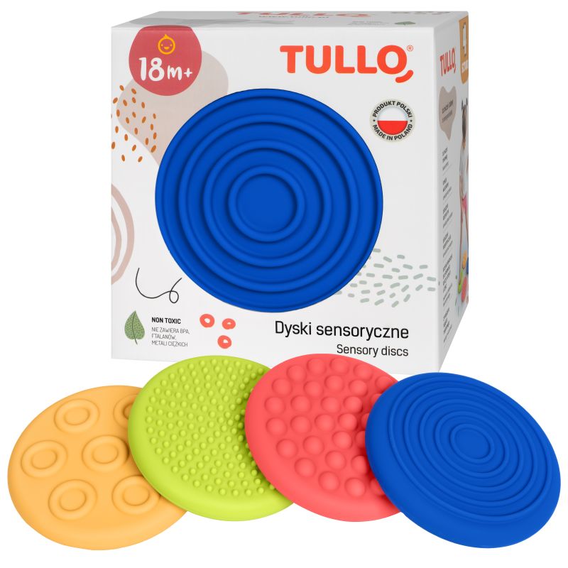 Dyski sensoryczne  4szt. różne faktury