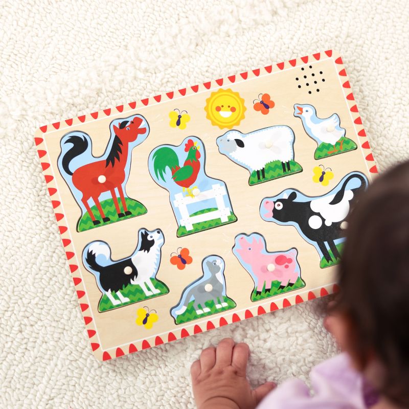 Puzzle dźwiękowe - Zwierzęta z farmy