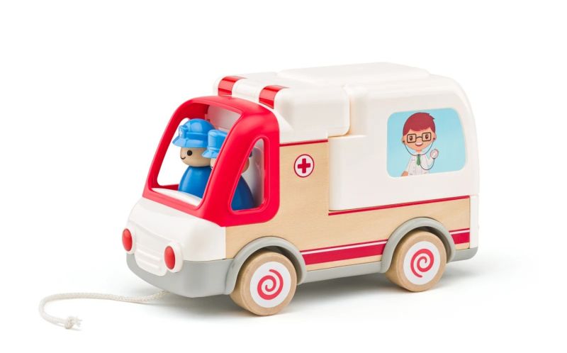 Dźwiękowy Ambulans z noszami i sprzętem ratunkowym 