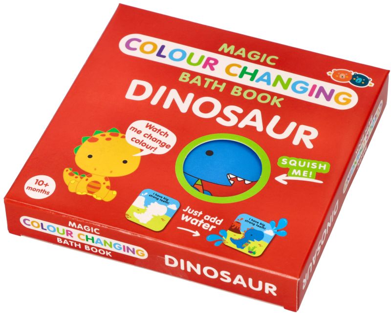 Magiczna kolorowa książeczka do kąpieli z Dinozaurami