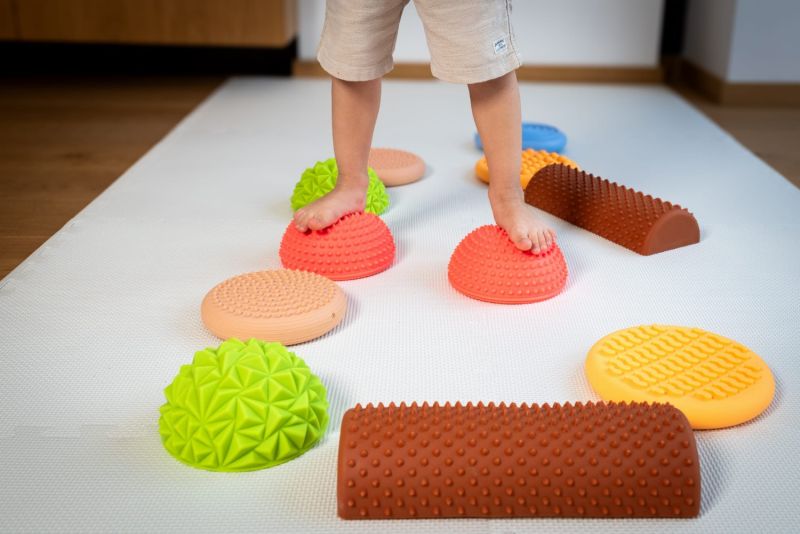 Pastelowa Sensoryczna ścieżka zdrowia 11 elementów