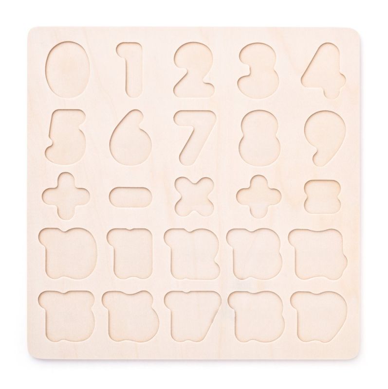 Puzzle układanka drewniane cyferki