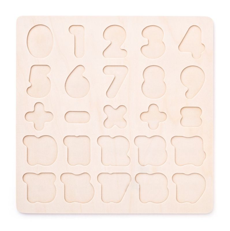 Puzzle układanka drewniane cyferki
