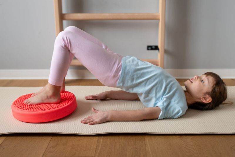 Sensoryczna poduszka rehabilitacyjna zielona