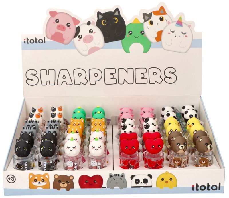 Temperówka z pojemnikiem 1szt, różne wzory