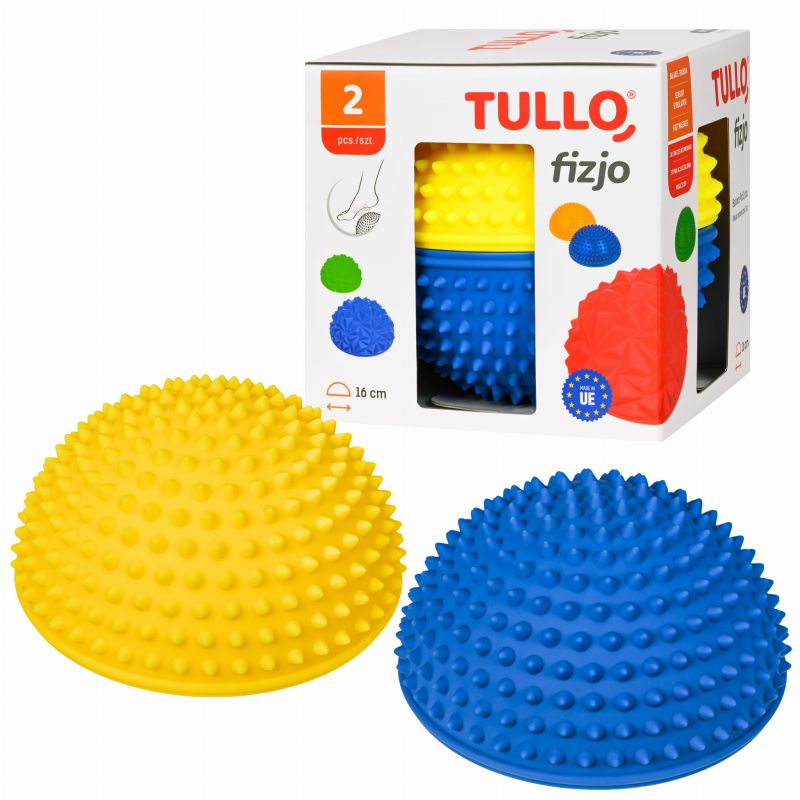 Zestaw półkul sensorycznych 2szt Żółto-Niebieska