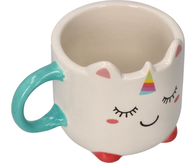 Mini kubki na espresso z jednorożcami
