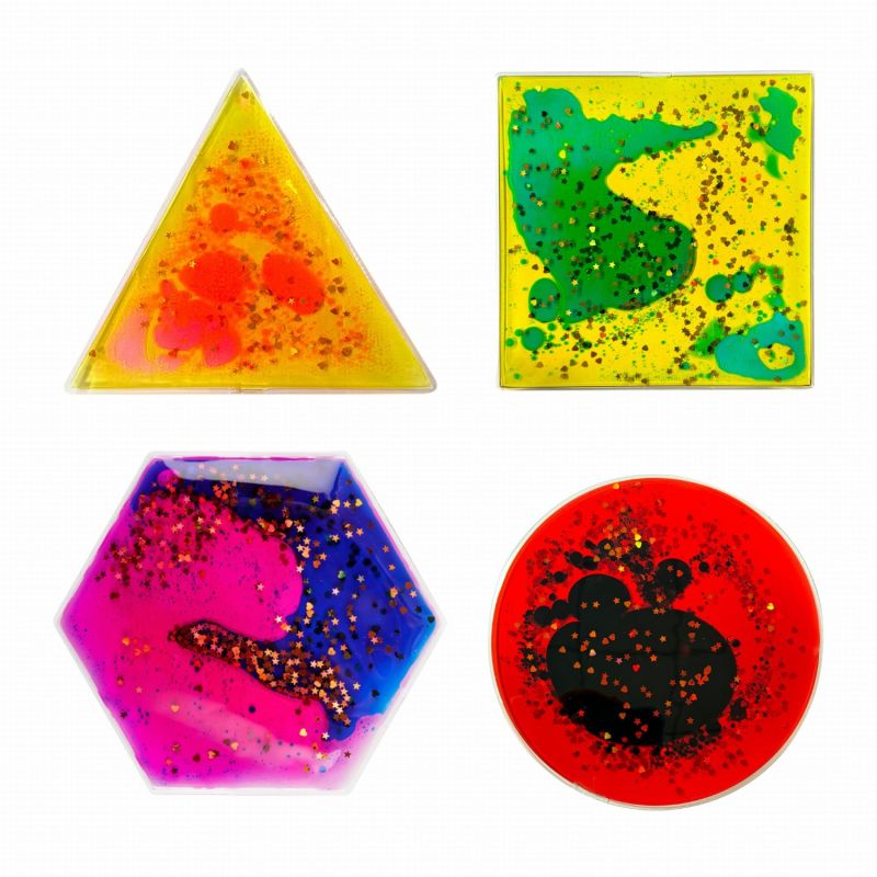 Gniotki, zabawka sensoryczna odstresowująca z cieczą 4 kształty