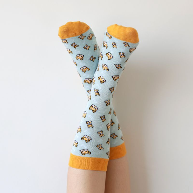 Skarpetki bawełniane z pieskami