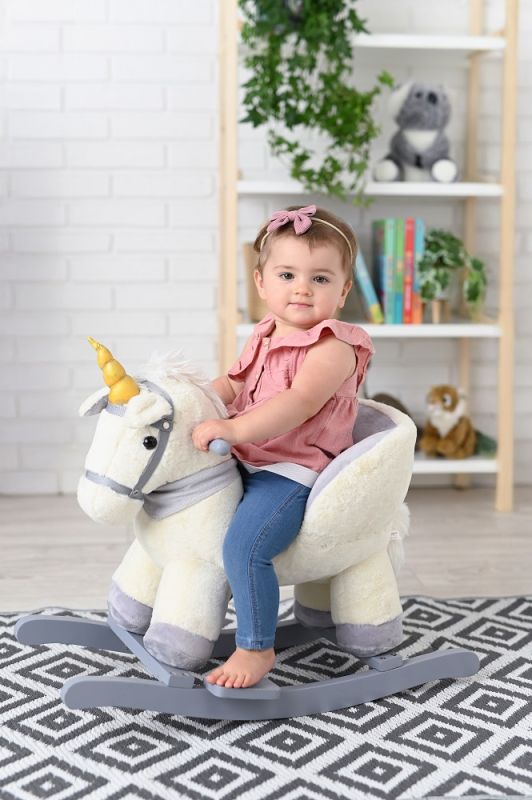 Jednorożec na biegunach z fotelikiem