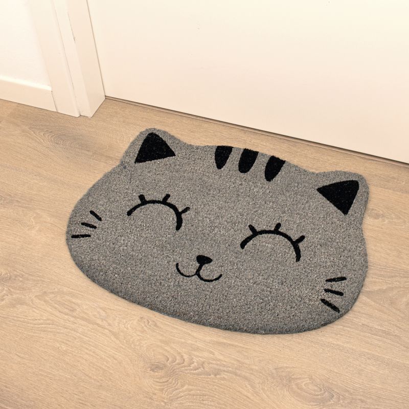 Wycieraczka wejściowa Szary kot