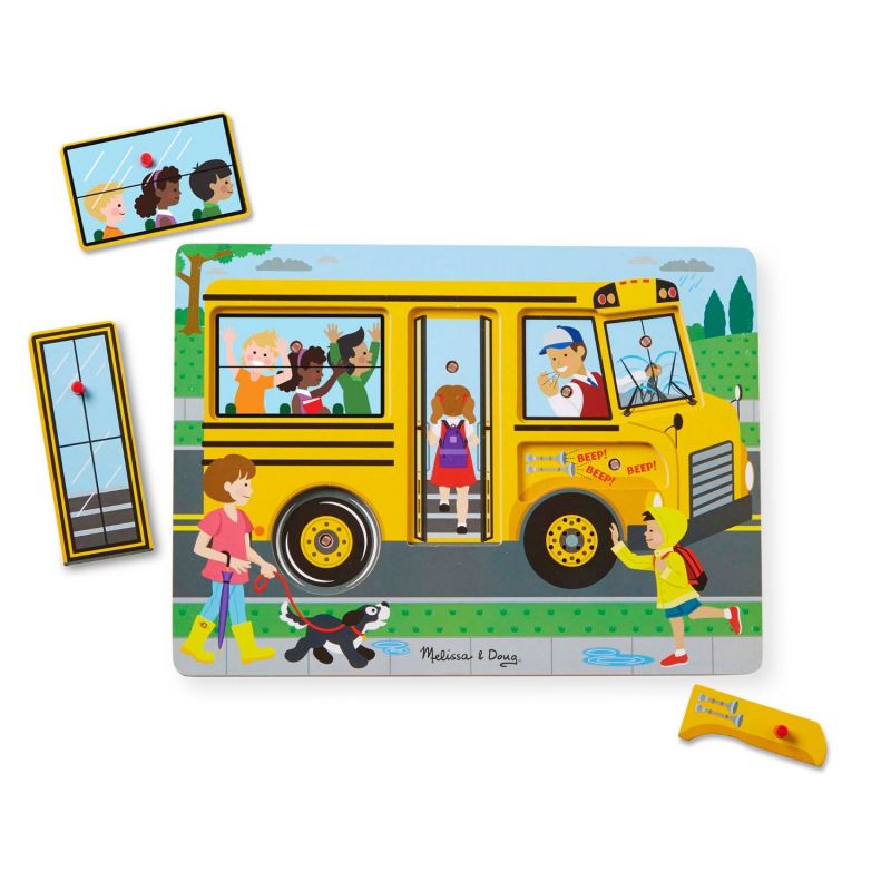 Puzzle dźwiękowe - Autobus szkolny