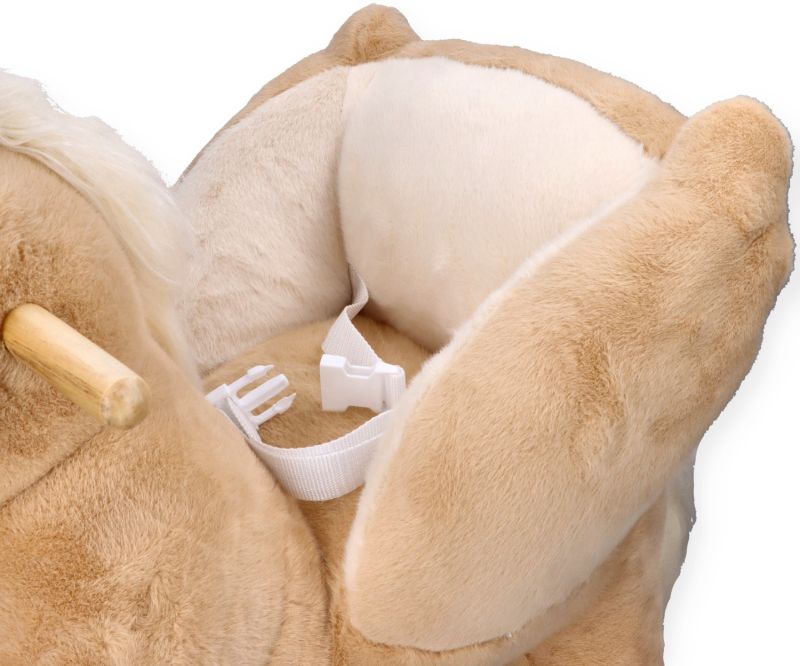 Bujaczek Pegaz Beżowy z fotelikiem i kołami