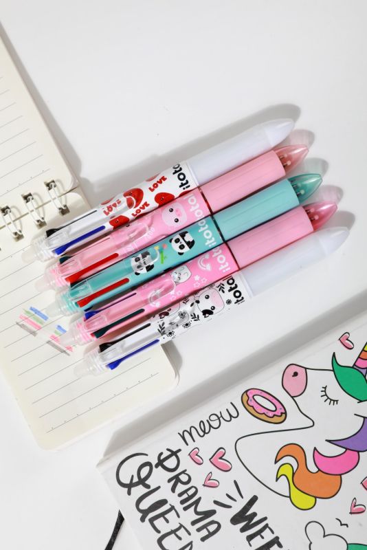 Długopis żelowy 4-kolorowy zmazywalny Jednorożec 0.5mm