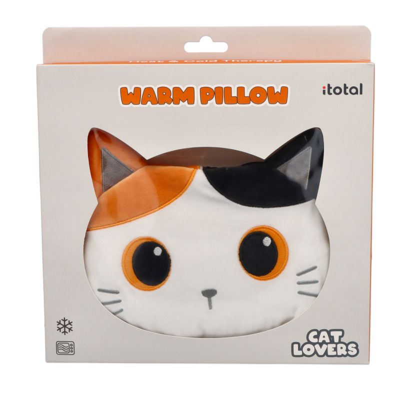 Poduszka grzewcza termofor - pomarańczowy kot