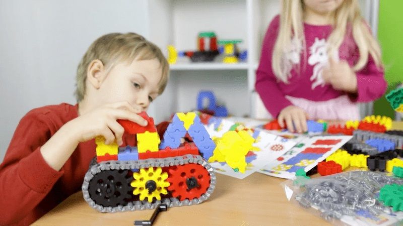 Zestaw klocków i kół zębatych, Morphun 320 elementów