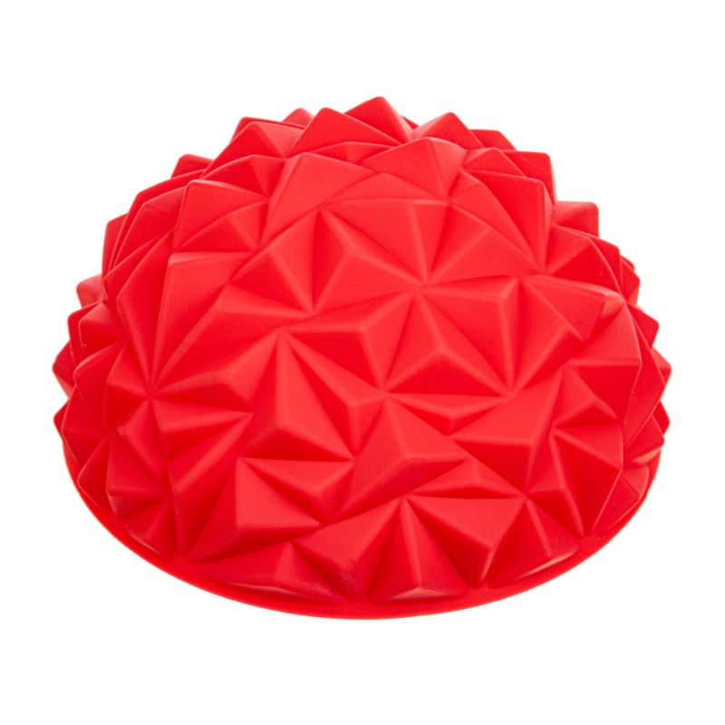 Półkula sensoryczna czerwona do masażu - diament