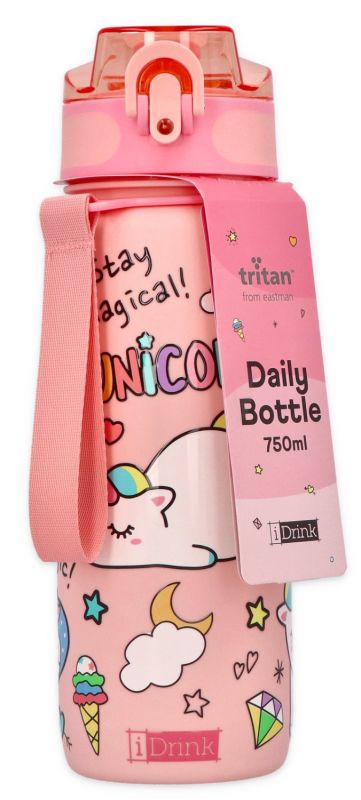 Butelka do picia 750 ml z tritanu - Jednorożce