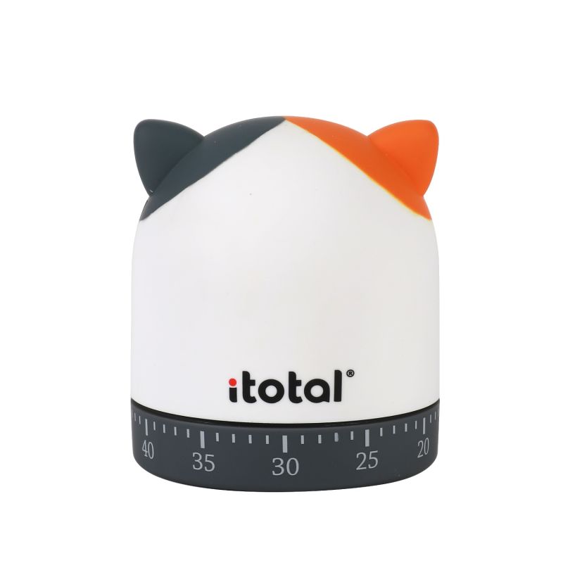 Minutnik Kuchenny - biały kotek