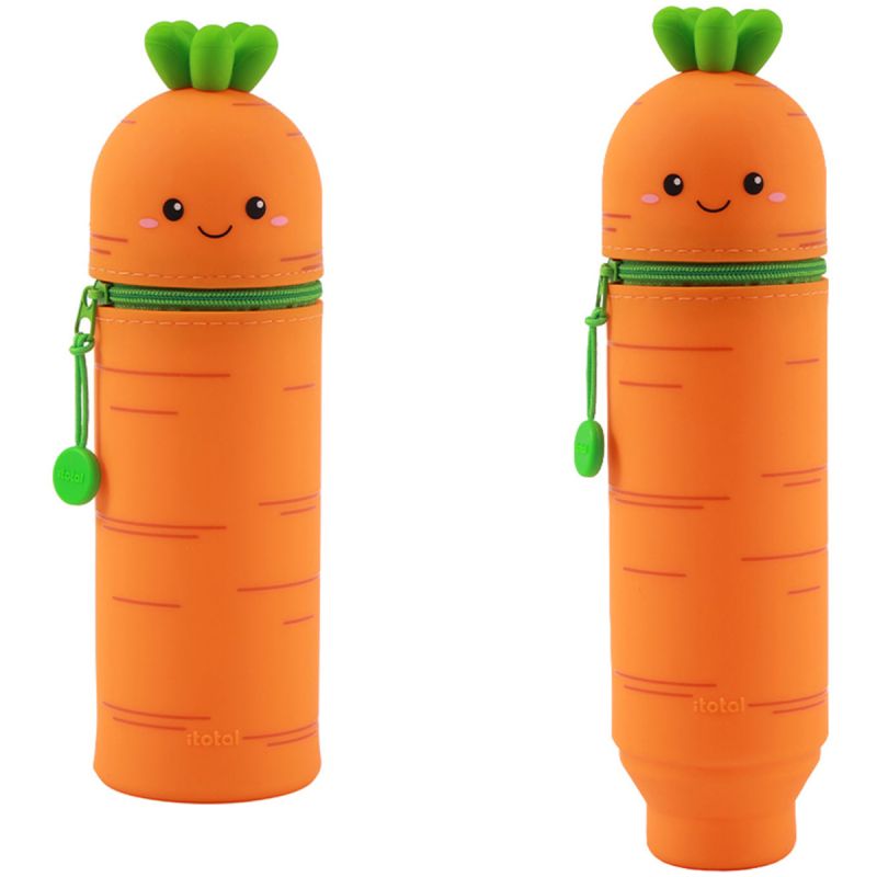 Silikonowy piórnik tuba Marchewka