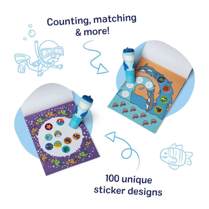 Sticker WOW! Książeczka aktywności + stempel Rekin