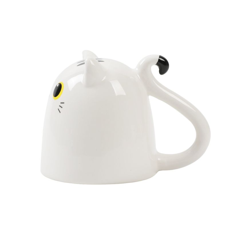 Kubek z białym kotem up & down