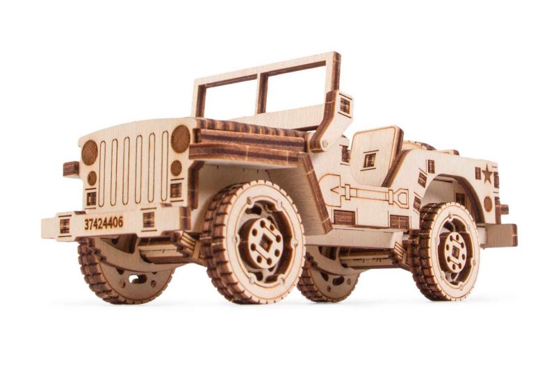 Drewniane puzzle 3D Jeep