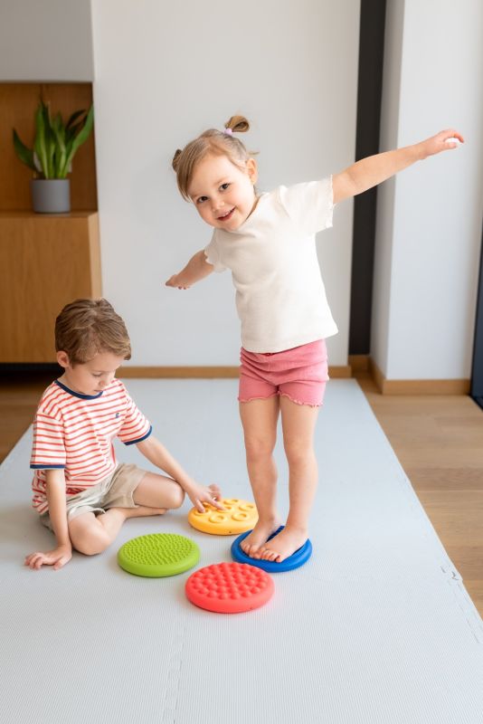Dyski sensoryczne  4szt. różne faktury