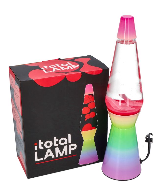 Tęczowa dekoracyjna lampa lava 