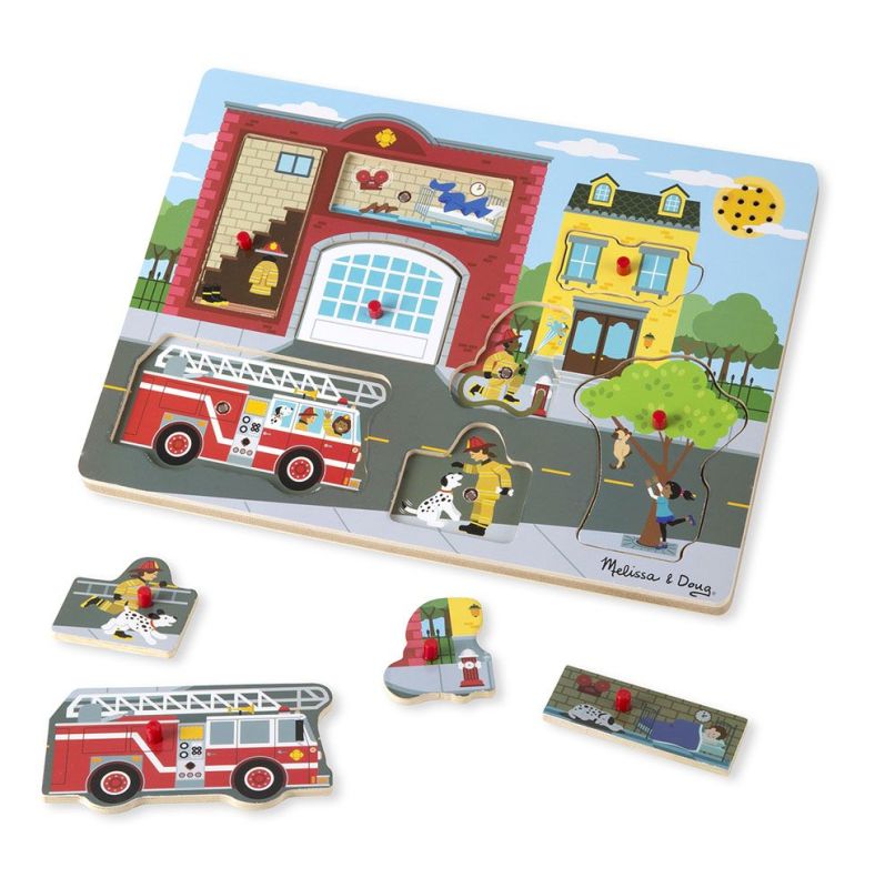 Puzzle dźwiękowe - Remiza strażacka