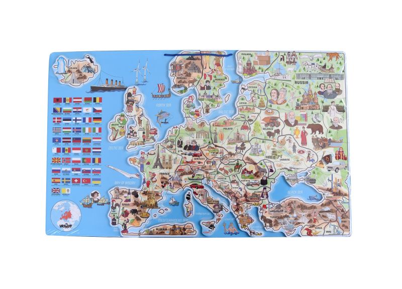Magnetyczna mapa Europy XXXL