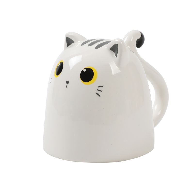 Kubek z białym kotem up & down