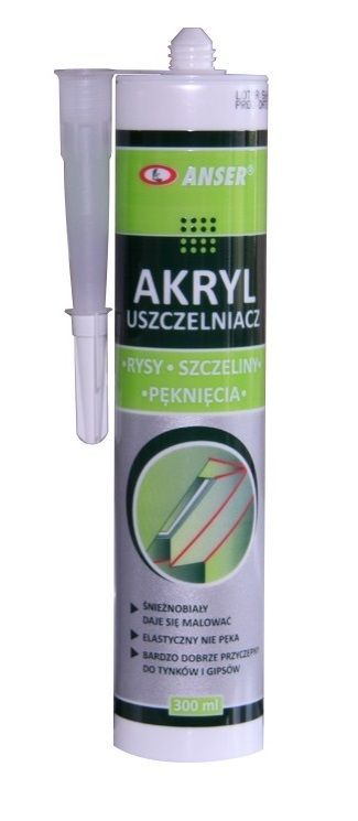 Akryl uszczelniacz biały 300 ml - ERLI